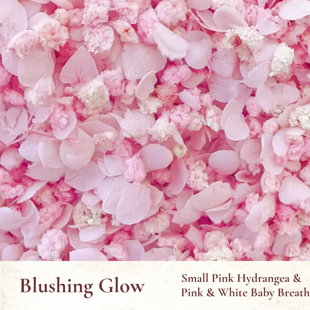 Dried Flowers Wedding Confetti – Blushing Glow
