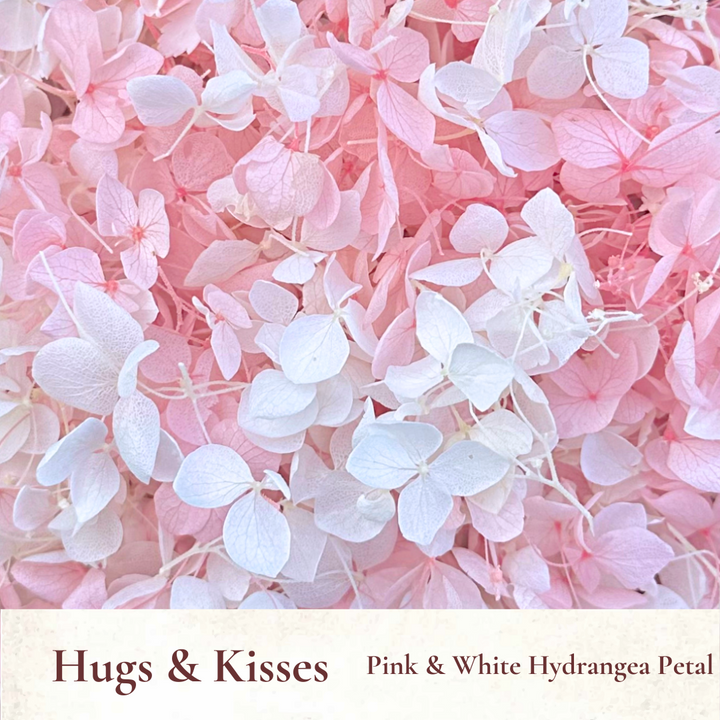 Dried Flowers Wedding Confetti – Hugs & Kisses - Flower Girl Basket Aisle Petals