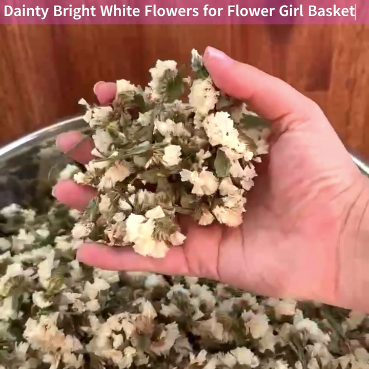 Dried Flowers Wedding Confetti – Flower Girl Basket Aisle Petals