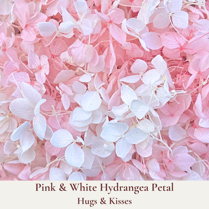 Dried Flowers Wedding Confetti – Hugs & Kisses - Flower Girl Basket Aisle Petals