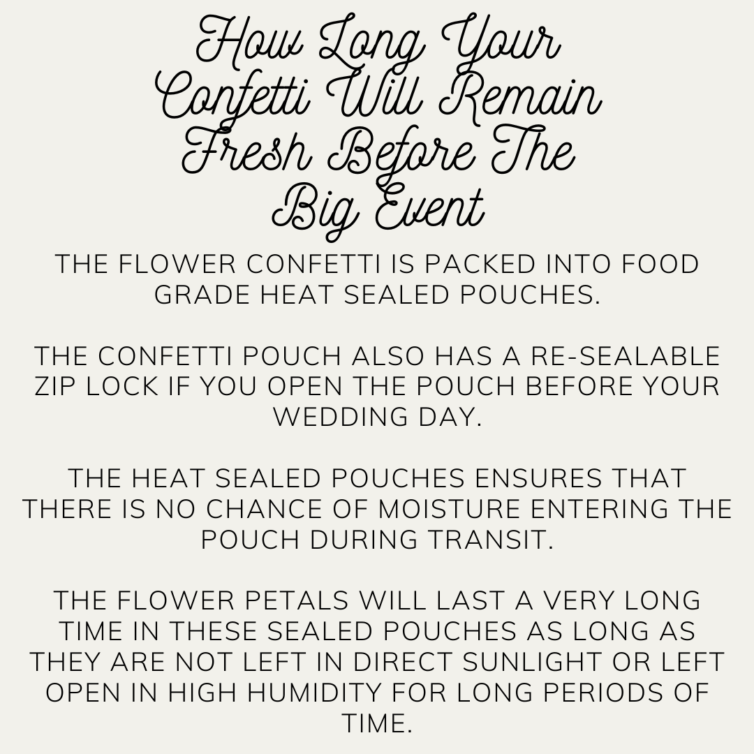 Biodegradable Confetti – Real Rose Petal Wedding Confetti - Loves Desire - Dried Flower Confetti - The Sprinkle Bar