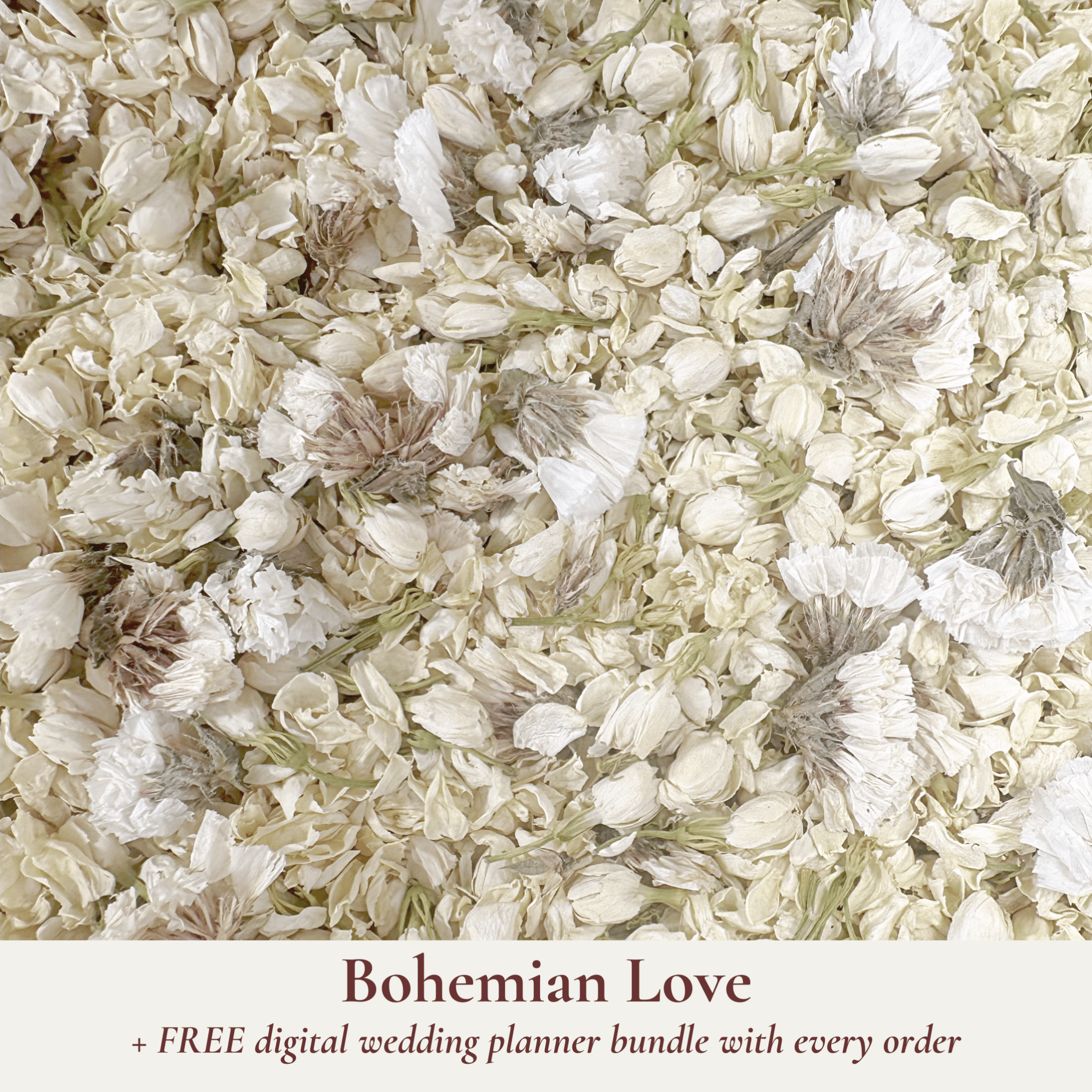 Biodegradable Wedding Confetti – Dried Flower Confetti - Bohemian Love - Dried Flower Confetti - The Sprinkle Bar