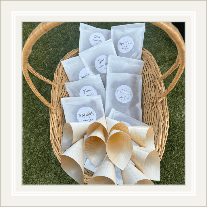 Bulk Wedding Confetti Cones - Biodegradable and Eco Friendly - confetti cones - The Sprinkle Bar