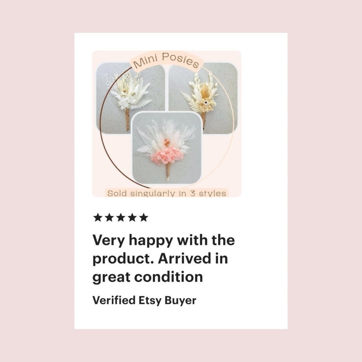 Personalised Message Bridesmaid Gift Box - Will You Be My Bridesmaid Gift - Boho Bridesmaid Proposal - Flower Girl - Wedding Favours - Mini Posy - Dried Flowers - The Sprinkle Bar