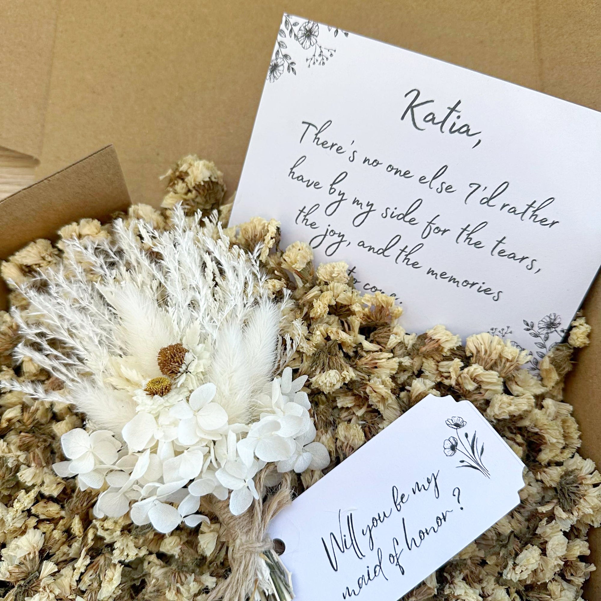 Personalised Message Bridesmaid Gift Box - Will You Be My Bridesmaid Gift - Boho Bridesmaid Proposal - The Sprinkle Bar