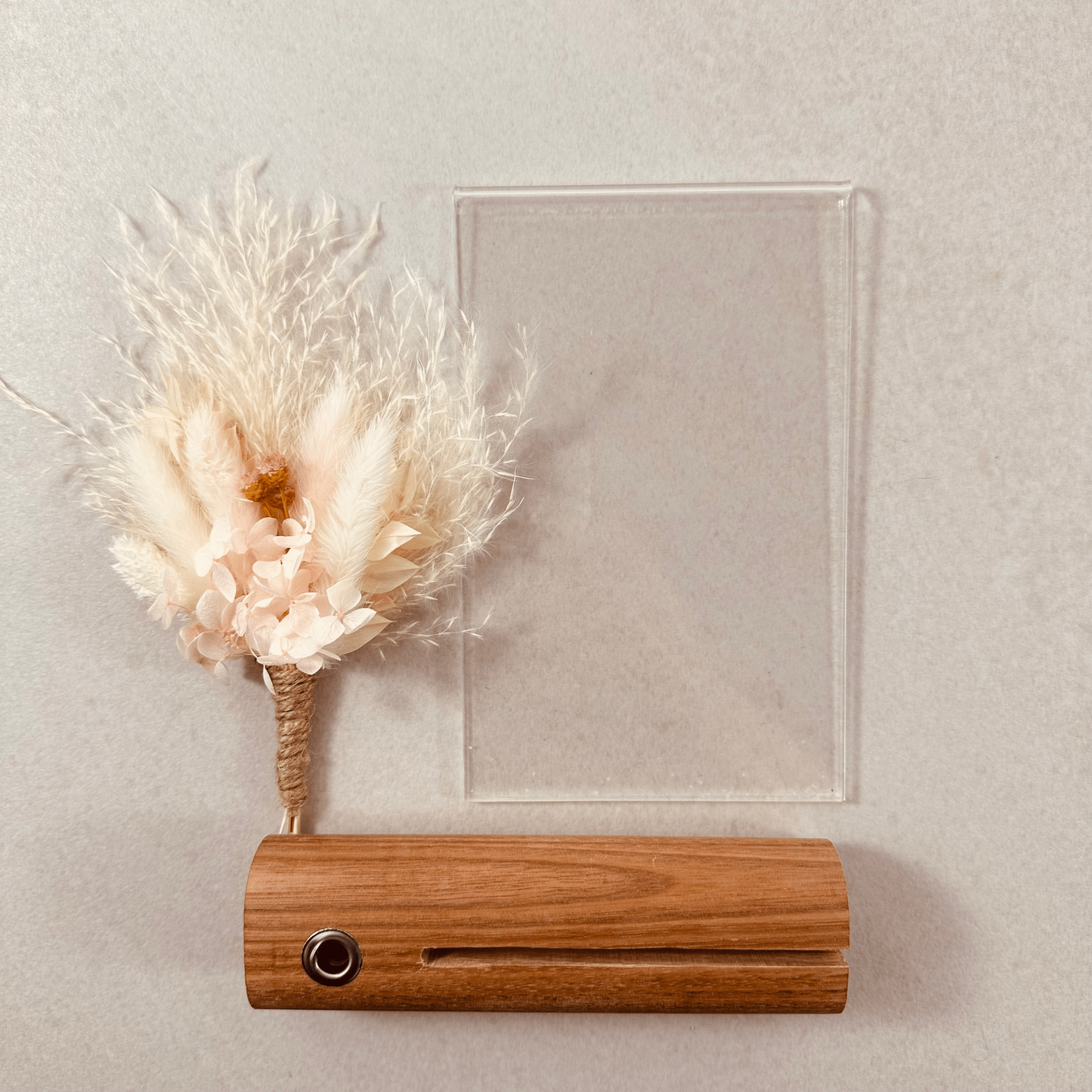 Pink and White Mini Flower Bouquet Photo Frame - Bridesmaid Gift - Unique His Her Gift - Boho Photo Stand - The Sprinkle Bar